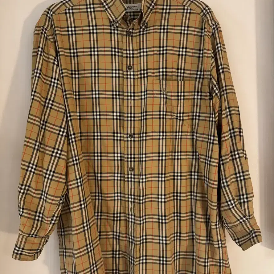버버리 클래식 노바체크 셔츠 M