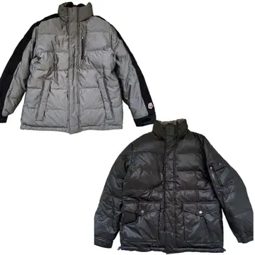 TOMMY HILFIGER 리버서블 다운 자켓 블랙 그레이 L