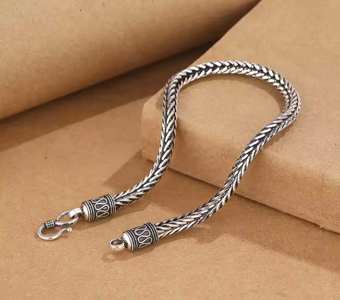 925 뱀줄 은팔찌(새상품)20cm