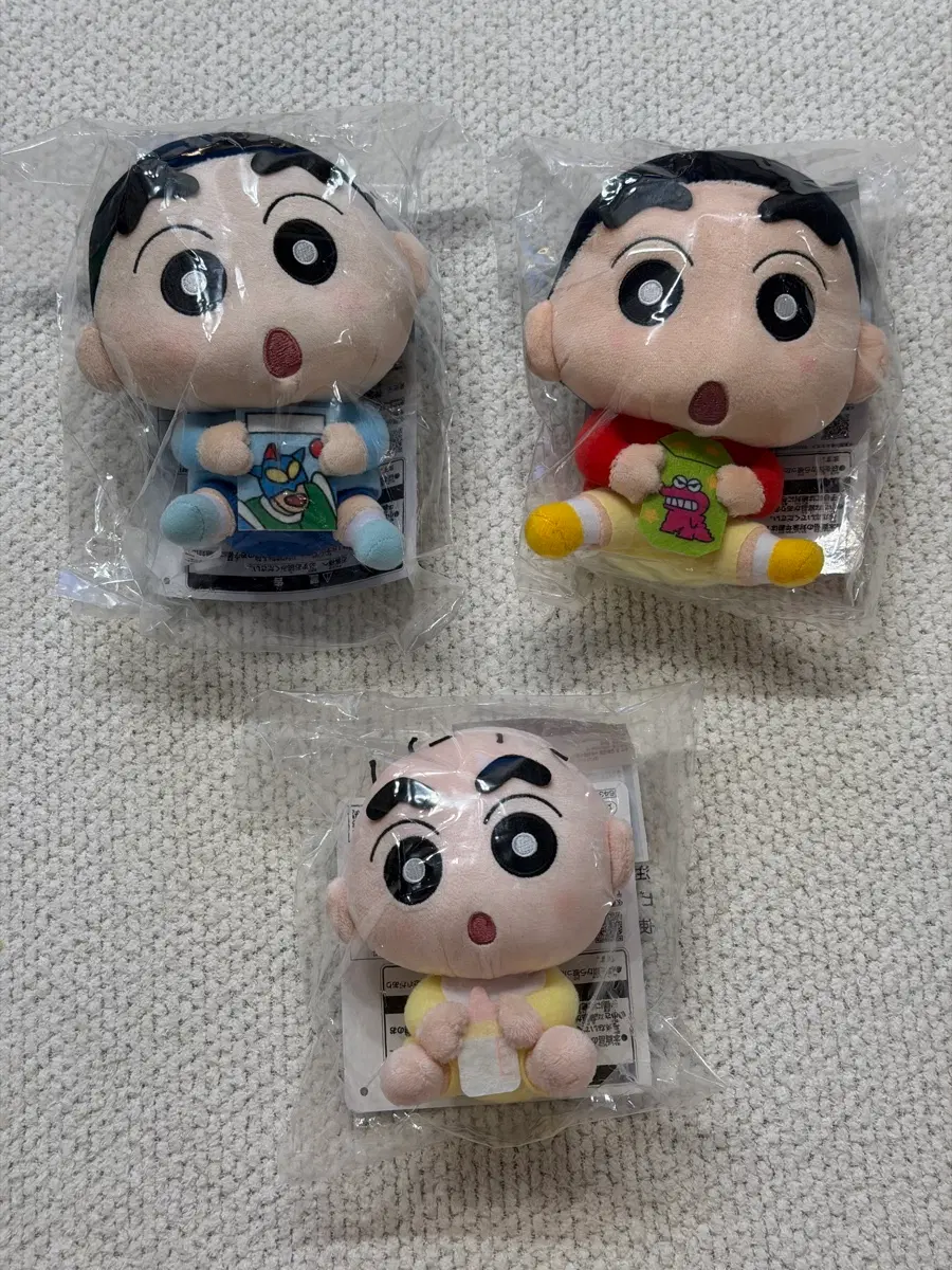 미개봉, 새상품) 짱구 A, B, B / 짱구 쿠지 인형