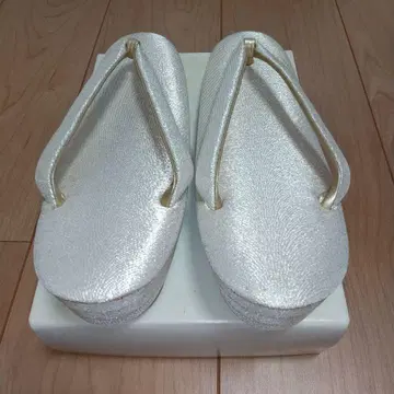 조리 골드 라메 통굽 일본 의류 신발