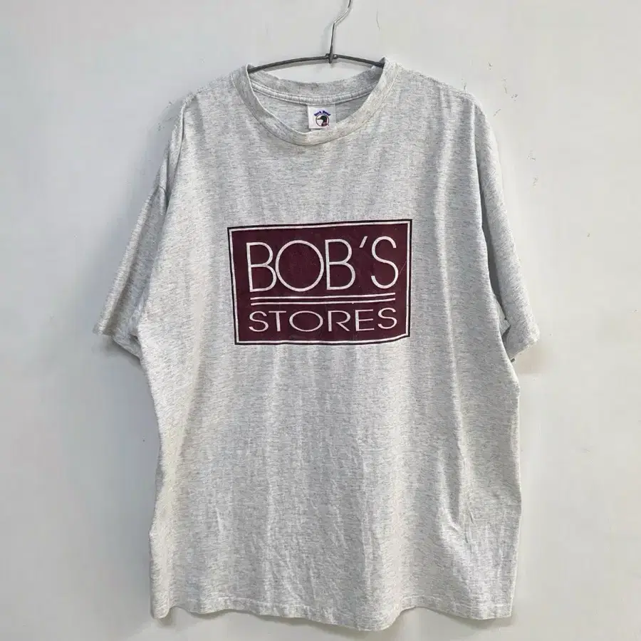 90s Duck Head USA BOBS STORES 로고 빈티지 반팔