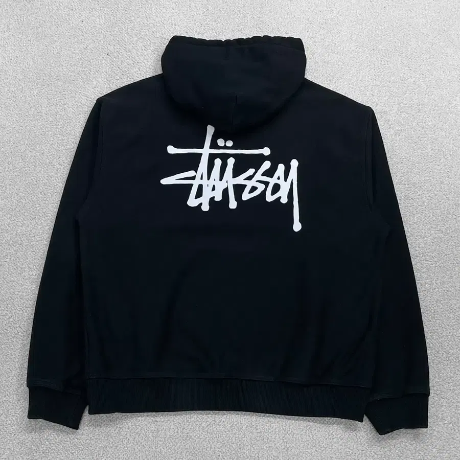 스투시 Stussy 베이직 로고 후드티 블랙