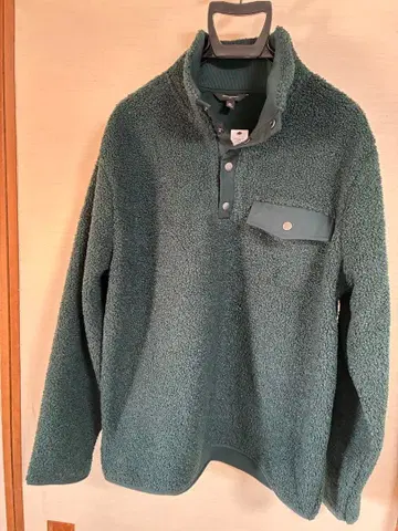 BANANA REPUBLIC 보아 플리스 풀오버 그린 XL