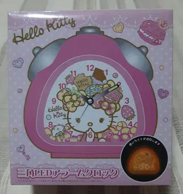 헬로키티 Hello Kitty 삼각형 LED 알람 시계 미사용 새상품