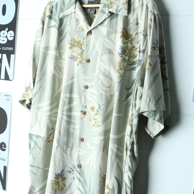 (XL-3XL) 아일랜드 헤븐 반팔셔츠 남방 90S 년대-H35047