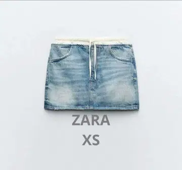 zara 자라 대비 데님 스커트 레이어드 데님 미니 스커트 XS