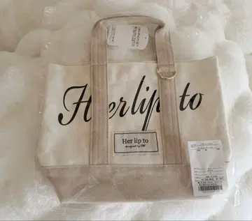 herlipto Canvas Mini Tote 토트백 아이보리