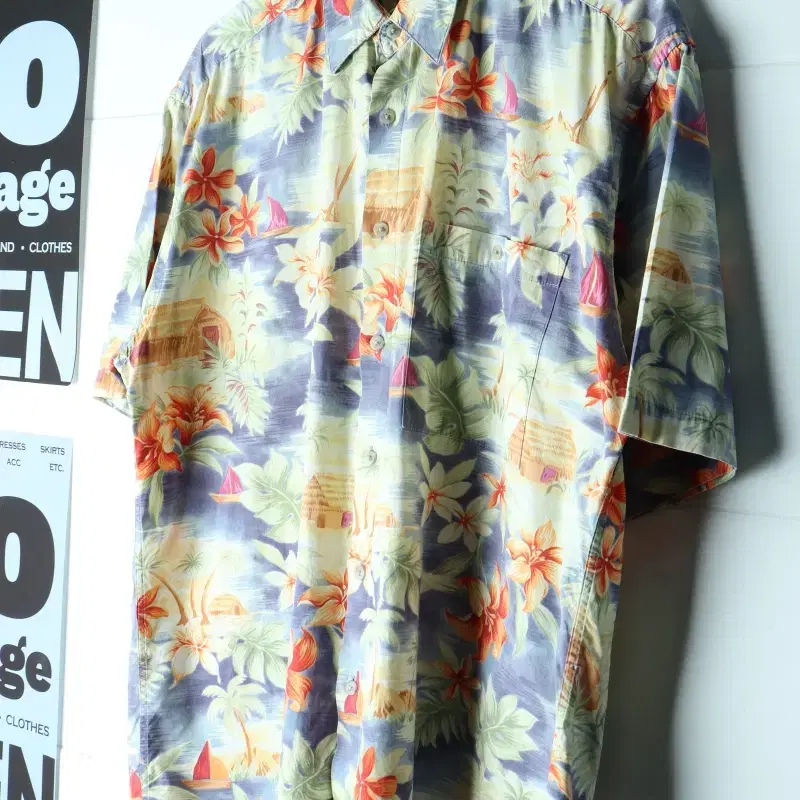 (L-XL) 브랜드빈티지 반팔셔츠 남방 90S USA 매물-H35060