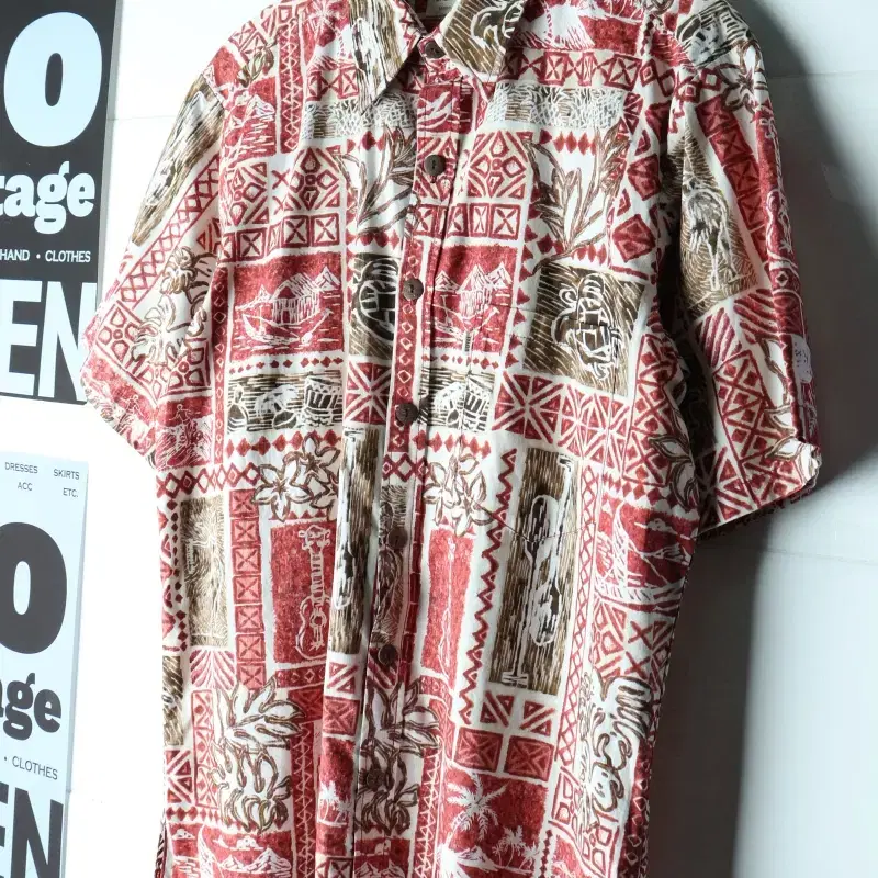 (L-2XL) 브랜드빈티지 반팔셔츠 남방 90S USA-H35072