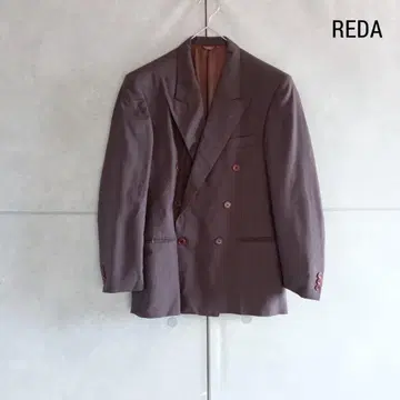 REDA 빈티지 더블 피크드 라펠 자켓 X4567