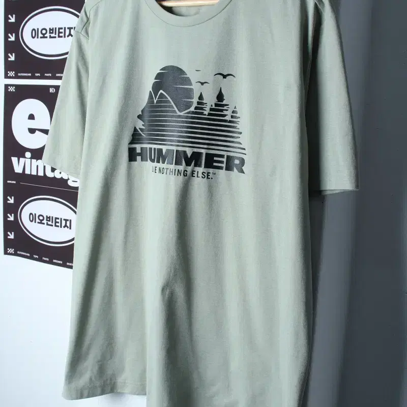 (2XL-3XL) 험머 반팔 티셔츠 빅사이즈 기능성 연그린-H35093