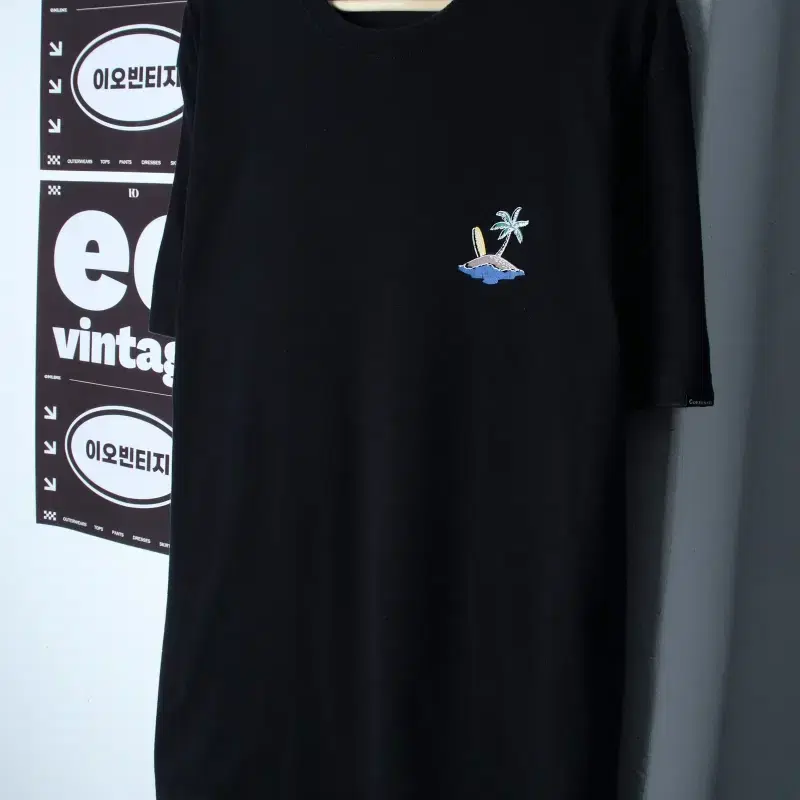(XL-2XL) 커버낫 반팔 티셔츠 빅사이즈 서핑 블랙-H35094
