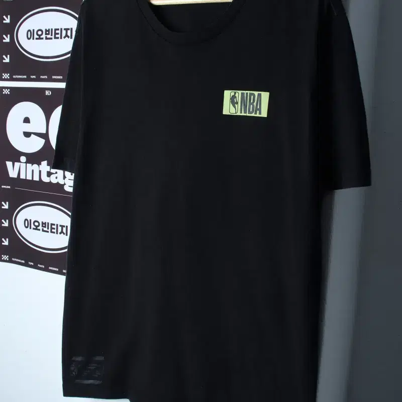 (XL-2XL) NBA 엔비에이 반팔 티셔츠 빅사이즈 블랙-H35104
