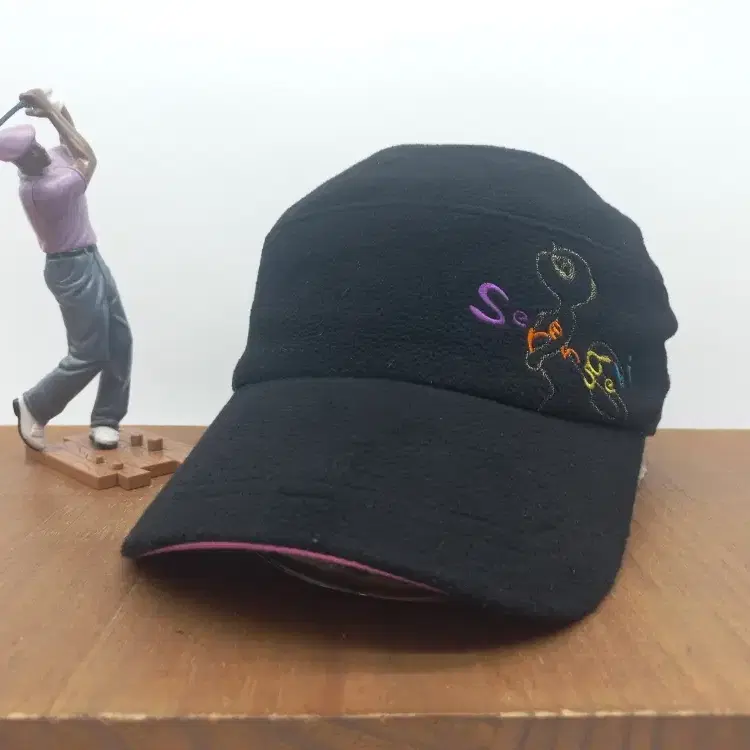 빈티지 모자 세렝게티 골프 스포츠 볼캡 블랙
