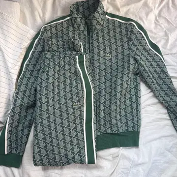 LACOSTE 모노그램 자카드 트랙 자켓