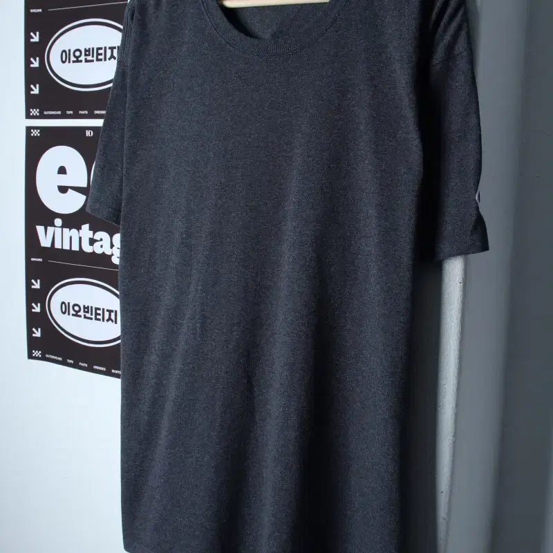 (XL-2XL) 챔피온 반팔 티셔츠 빅사이즈 그레이 올드스쿨-H35155