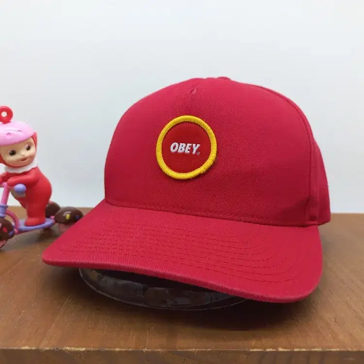 오베이 Obey 힙합 올드스쿨 스냅백 모자 레드