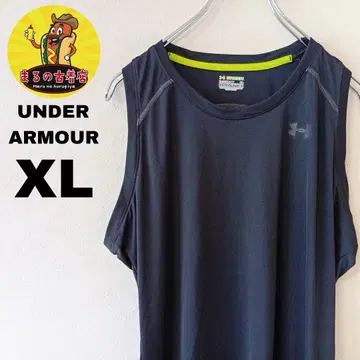 USA 구제 의류 UNDER ARMOUR 슬리브리스 XL 블랙