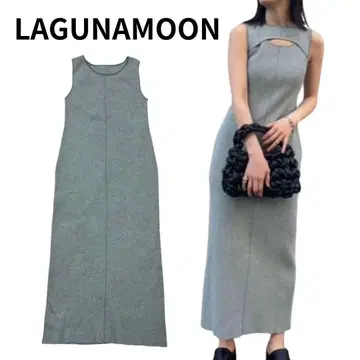 [ LAGUNAMOON ] 새상품급 2WAY 컷 아웃 니트 원피스 S