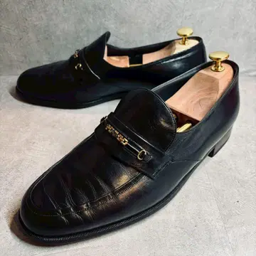 [ BALLY ] 스위스산/빈티지/블랙/비트 로퍼/8.5E