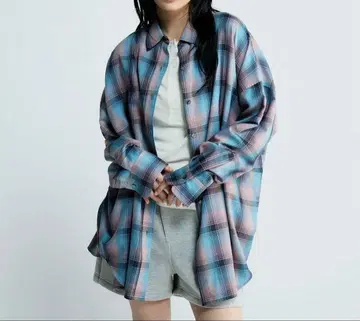 JENASIS 모듬 체크 셔츠 LS