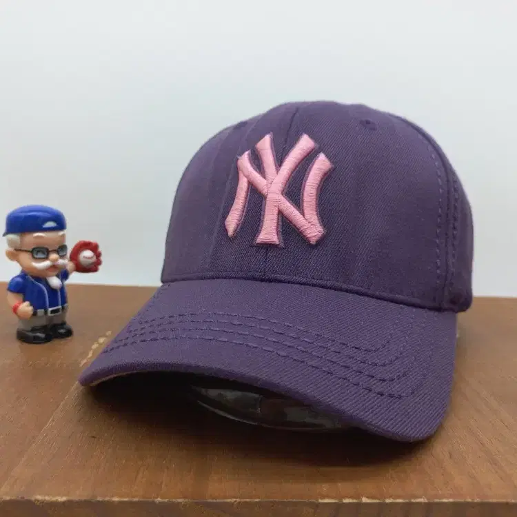 빈티지 볼캡 MLB 뉴욕양키스 클래식 로고 자수 야구 모자 퍼플
