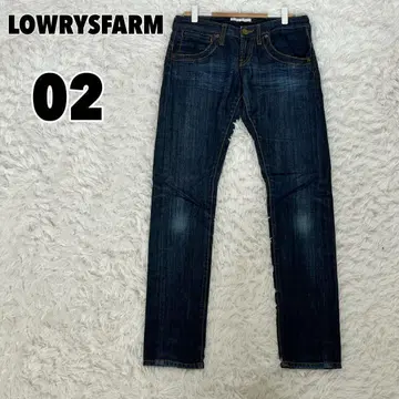 LOWRYS FARM (2) 양가죽 패치 데님 팬츠