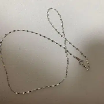 페탈 체인 목걸이 실버 컬러