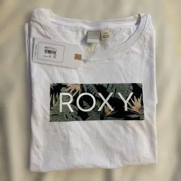 ROXY 보타니컬 로고 T셔츠 화이트 L 사이즈