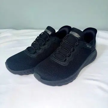 SKECHERS BOBS 슬립인즈 슬립온 스니커즈 블랙 23.0