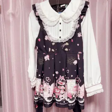 LIZLISA ManyHearts Afternoontea 셋업 블랙