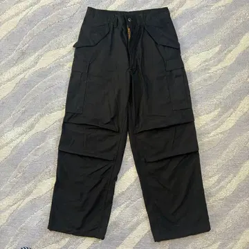 US ARMY M65 카고 팬츠 후염 블랙 와이퍼 밀리터리
