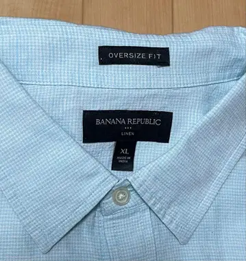 BANANA REPUBLIC 린넨 긴팔 셔츠 스카이블루 XL