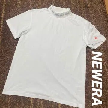 새상품급 NEWERA 남성용 골프 모크넥 셔츠 목둘레 로고 디자인 XL