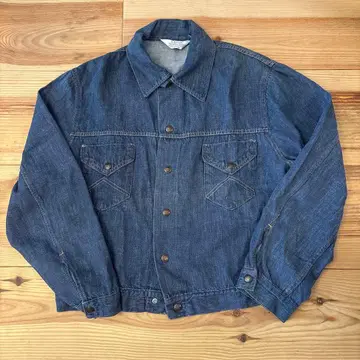 60's Mr.LEGGS 배트 다이 데님 자켓 XL