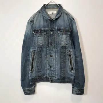 R.P.T. 90s y2k 아카이브 데님 지퍼 디자인 자켓