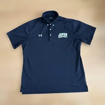 [ 농구 일본팀 ] UNDER ARMOUR 언더아머 피케 셔츠 블랙