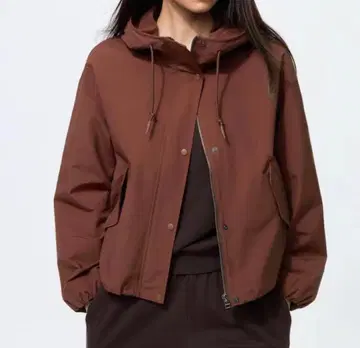 유니클로 코튼 블렌드 숏 후드티 UNIQLO 아우터