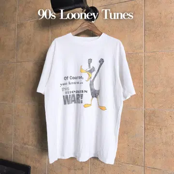 90s 루니툰 더피덕 티셔츠 싱글스티치