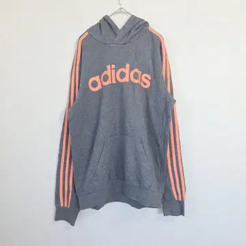 adidas 아디다스 후드티 여성용 M 그레이 오렌지 로고