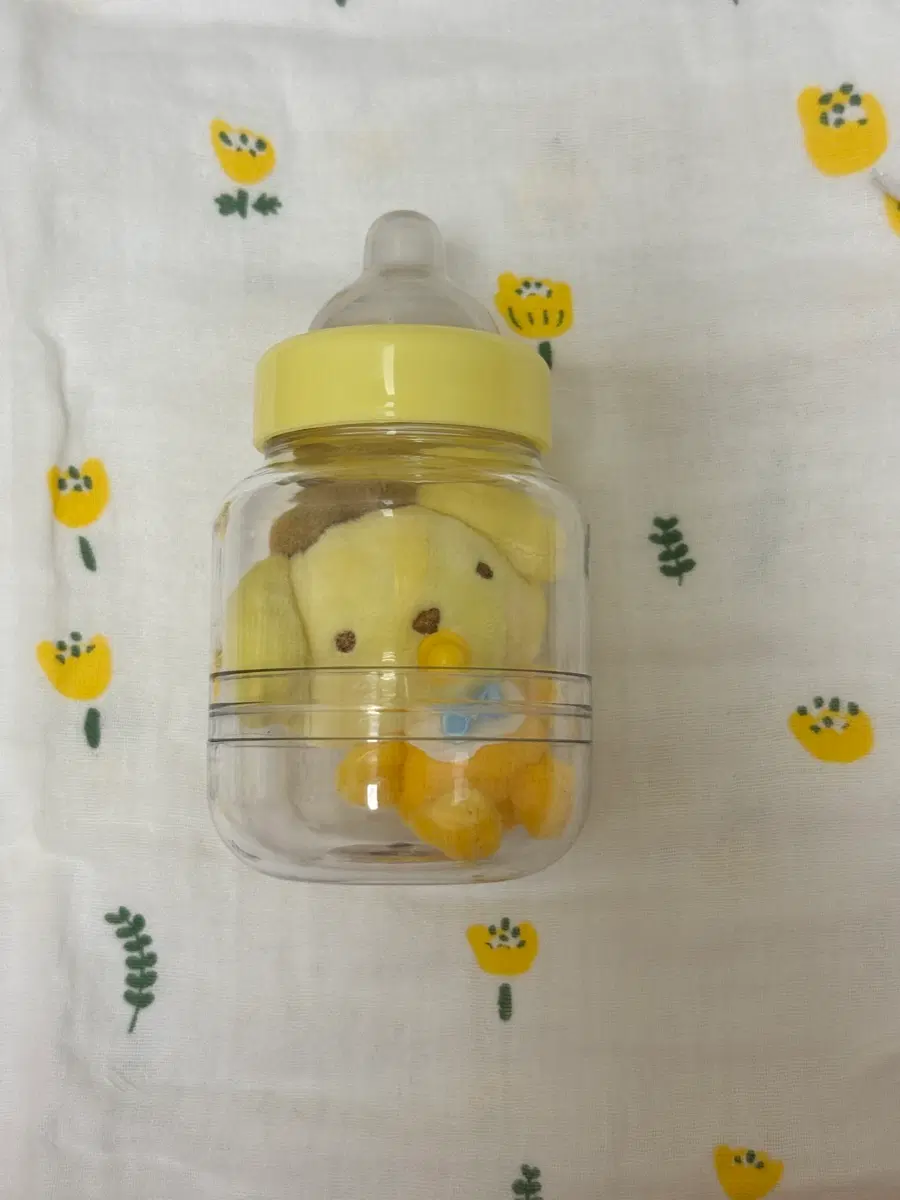 폼폼푸린 아기 젖병 인형