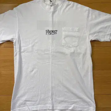 FOREMOST 티셔츠 화이트 포켓 부착