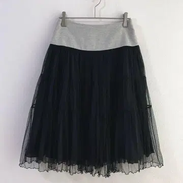 5698 repetto 레페토 샤샤 스커트 이소재 무릎 기장 블랙