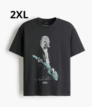 H&M NIRVANA 커트 코베인 티셔츠 새상품