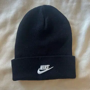NIKE Peak 비니 니트 모자 블랙
