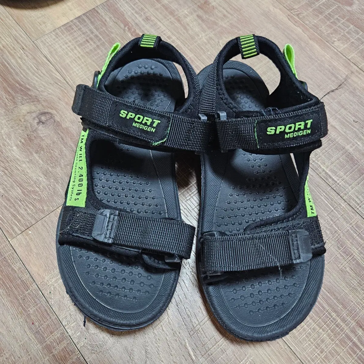 블랙 키즈 아동 샌들 200mm