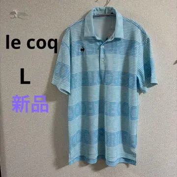 남성용 골프웨어 르꼬끄 피케 셔츠 L 블루
