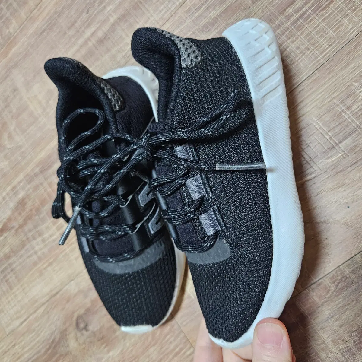 아디다스 블랙 키즈 아동 운동화 180mm