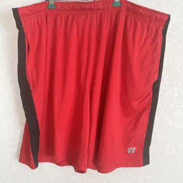 러셀 라인 팬츠 와이드 밑단 3XL 루즈핏 빨검 폴리에스테르 운동